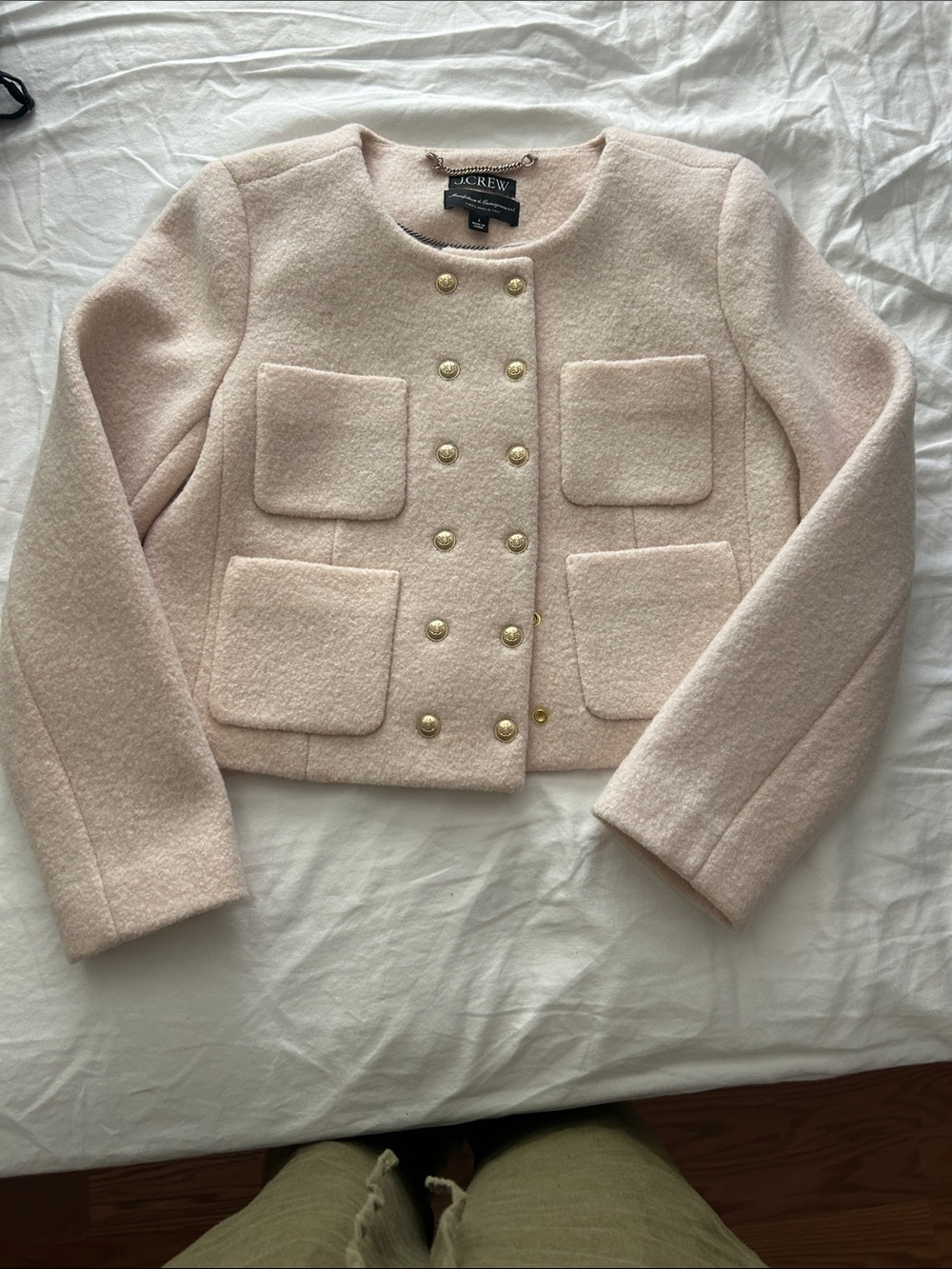 Jcrew Italian wool cream jacket